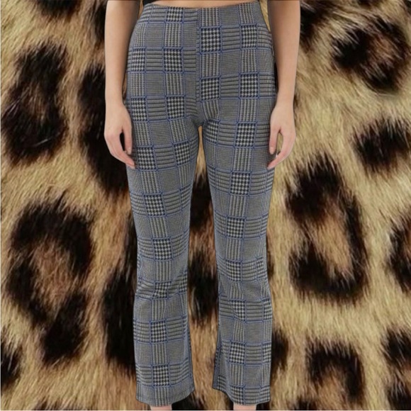 UO Blue Plaid Pant - Picture 1 of 5